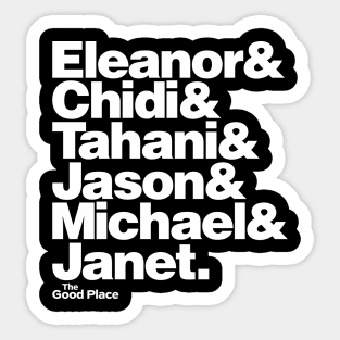 The Good Place Gang Sticker